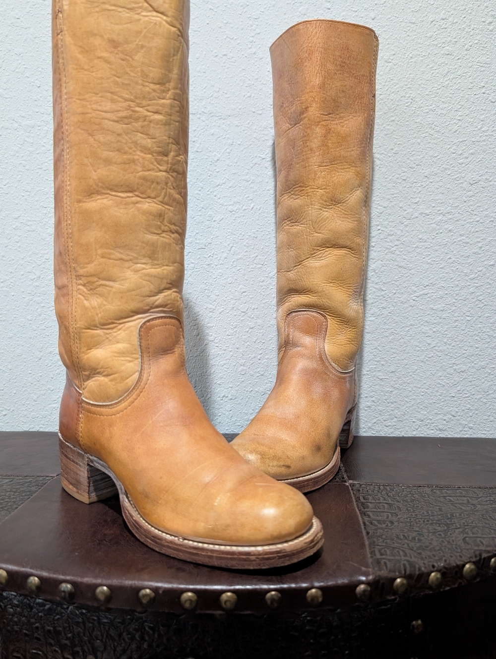 Vintage 70's FRYE Black Label Campus Boots Made in USA - Size 7B - Picture 13 of 16
